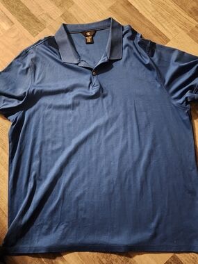 Calvin Klein Men's Blue Polo Shirt - Classic Short Sleeve